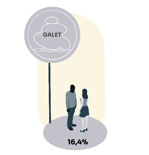 Les galets, 16,4% des usagers de Montesson